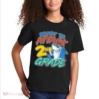 Ready to Attack 2nd Grade Shark Kids T-Shirt thumb 2