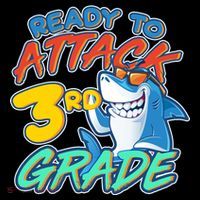 Ready To Attack 3rd Grade Shark Backpack thumb 2