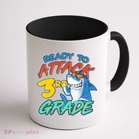 Ready To Attack 3rd Grade Shark Coffee Mug thumb 1