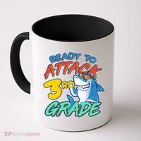 Ready To Attack 3rd Grade Shark Coffee Mug thumb 0