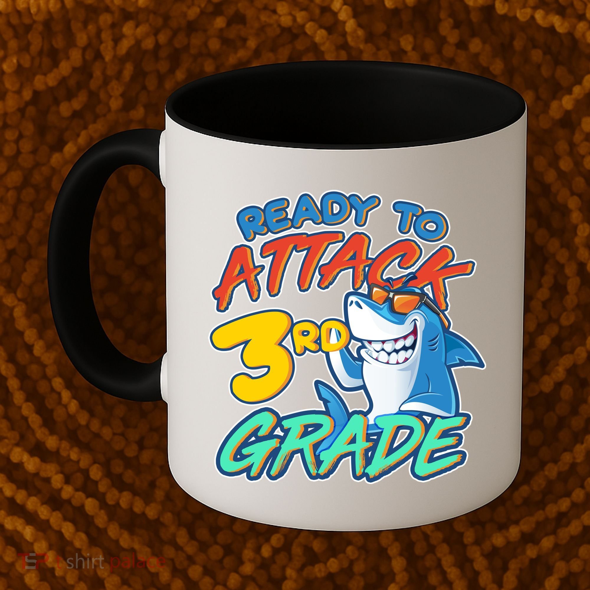 Ready To Attack 3rd Grade Shark Coffee Mug