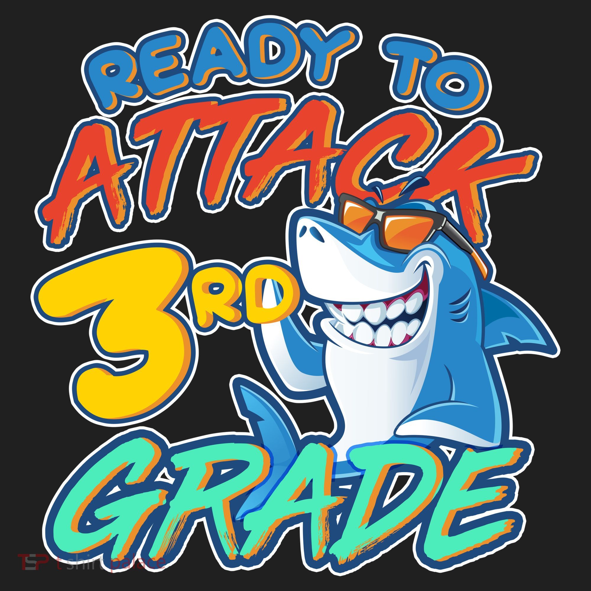Ready To Attack 3rd Grade Shark Tumbler