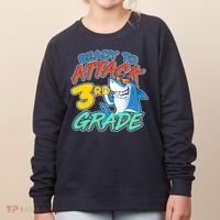 Ready To Attack 3rd Grade Shark Women's Sweatshirt thumb 0