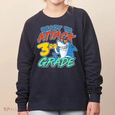 Ready To Attack 3rd Grade Shark Women's Sweatshirt
