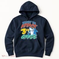 Ready To Attack 3rd Grade Shark Hoodie thumb 0