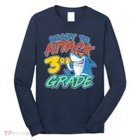 Ready To Attack 3rd Grade Shark Long Sleeve Shirt thumb 0
