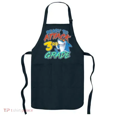Ready To Attack 3rd Grade Shark Apron