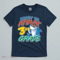 Ready To Attack 3rd Grade Shark T-Shirt thumb 5