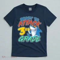 Ready To Attack 3rd Grade Shark T-Shirt thumb 5