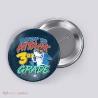 Ready To Attack 3rd Grade Shark Button thumb 0