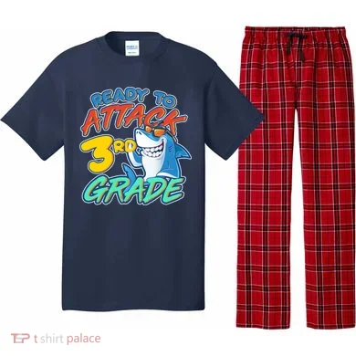 Ready To Attack 3rd Grade Shark Pajama Set