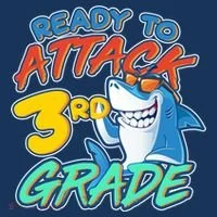 Ready To Attack 3rd Grade Shark Women's Hoodie thumb 2