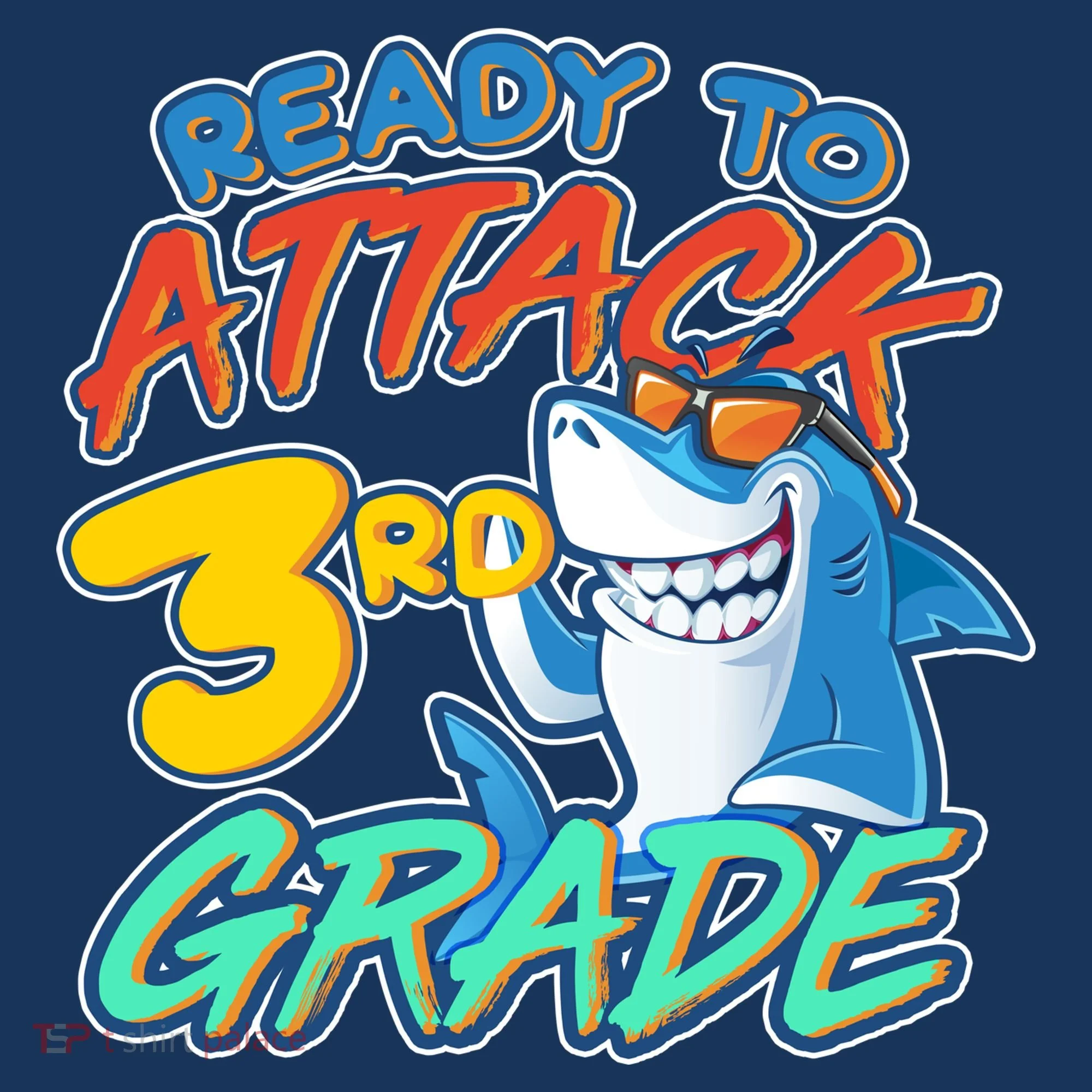 Ready To Attack 3rd Grade Shark Women's Hoodie