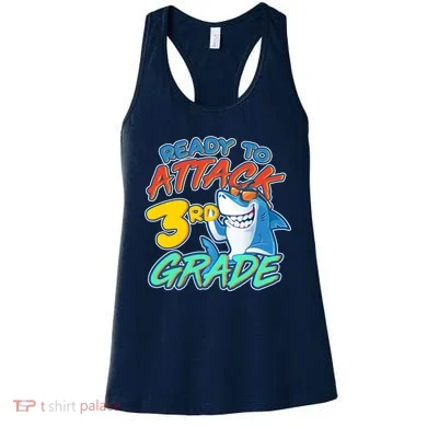 Ready To Attack 3rd Grade Shark Women's Tank Top