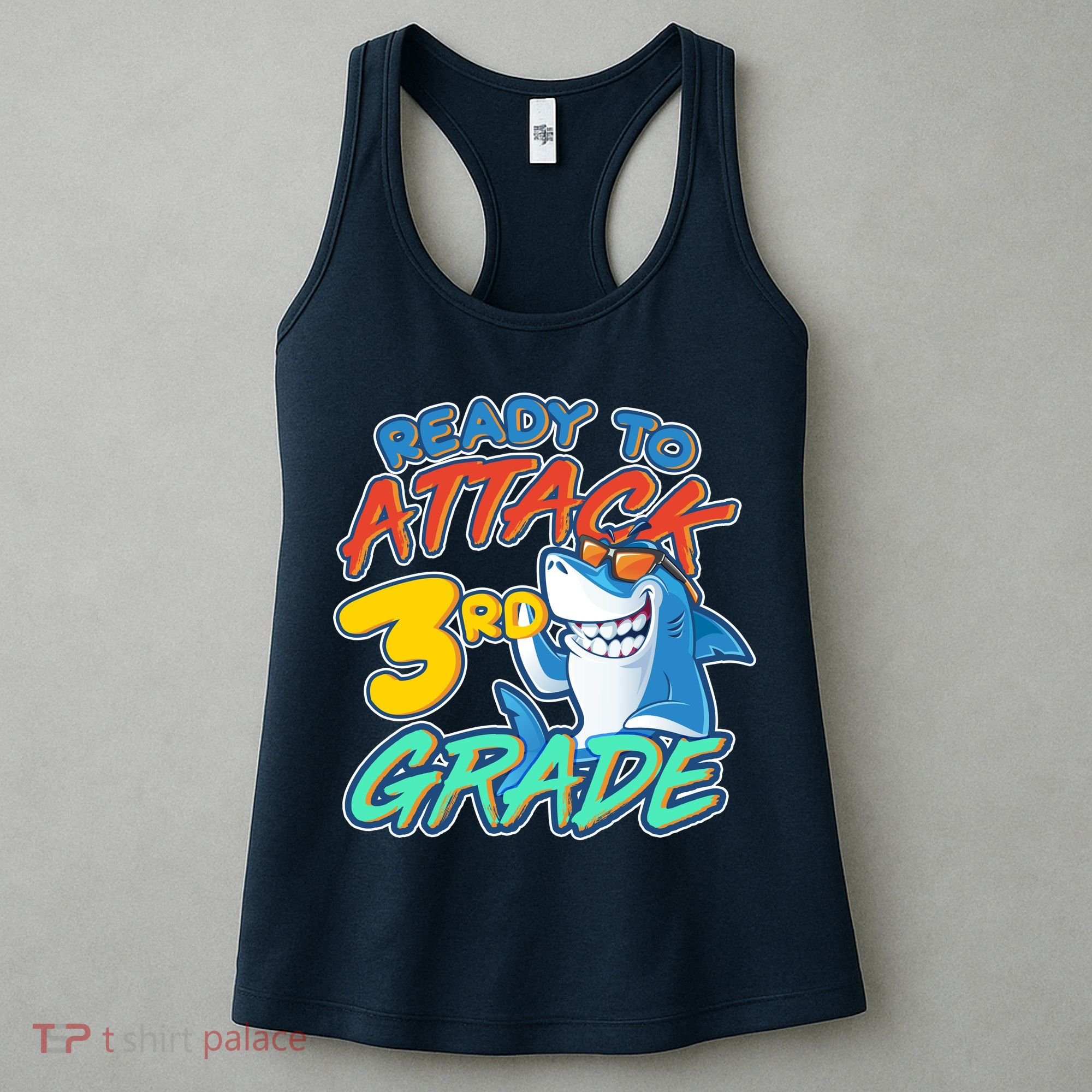 Ready To Attack 3rd Grade Shark Women's Tank Top