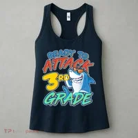 Ready To Attack 3rd Grade Shark Women's Tank Top thumb 3