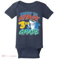 Ready To Attack 3rd Grade Shark Baby Bodysuit thumb 0