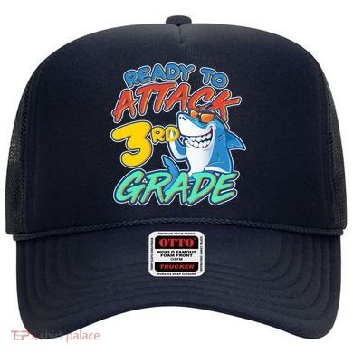 Ready To Attack 3rd Grade Shark Hat