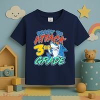 Ready To Attack 3rd Grade Shark Toddler T-Shirt thumb 3