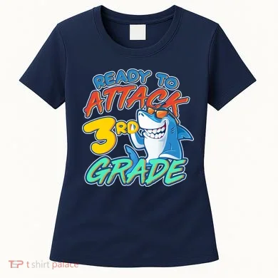 Ready To Attack 3rd Grade Shark Women's T-Shirt