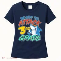 Ready To Attack 3rd Grade Shark Women's T-Shirt thumb 0
