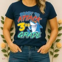 Ready To Attack 3rd Grade Shark Women's T-Shirt thumb 2