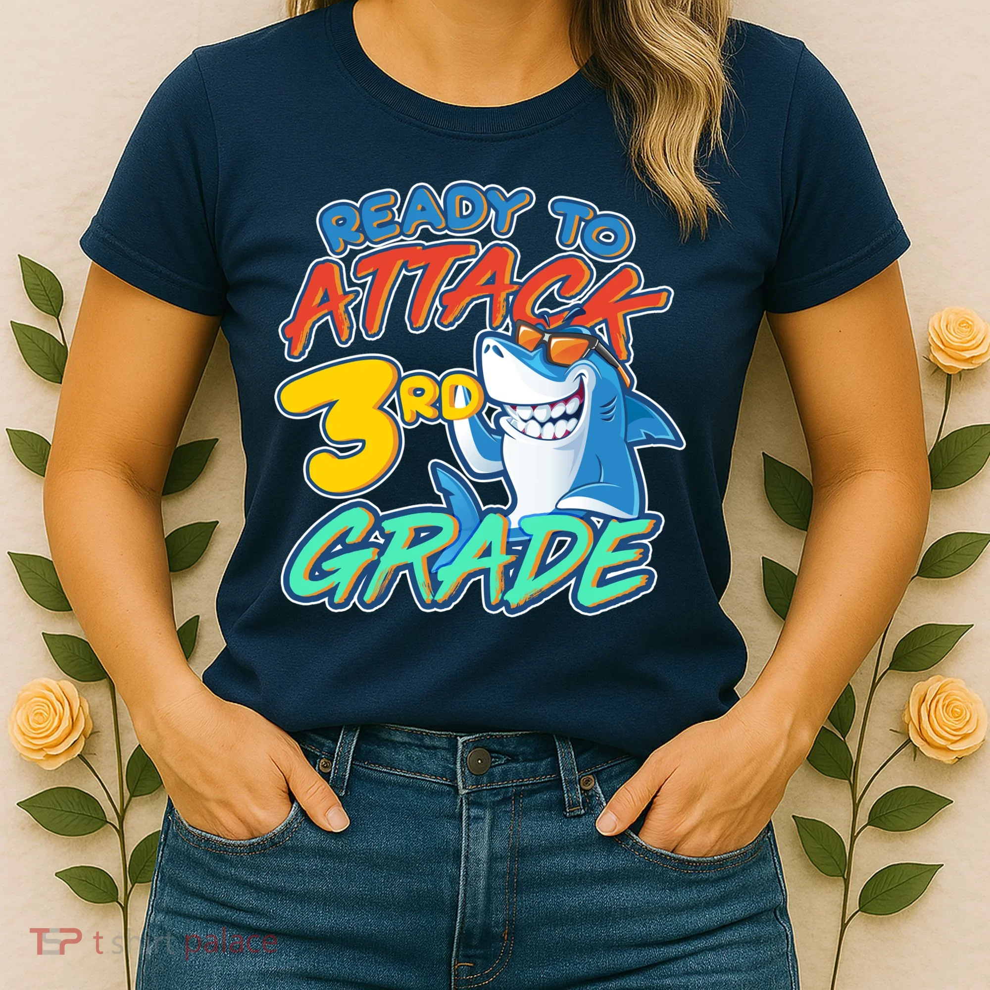 Ready To Attack 3rd Grade Shark Women's T-Shirt