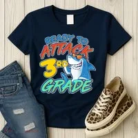 Ready To Attack 3rd Grade Shark Women's T-Shirt thumb 3
