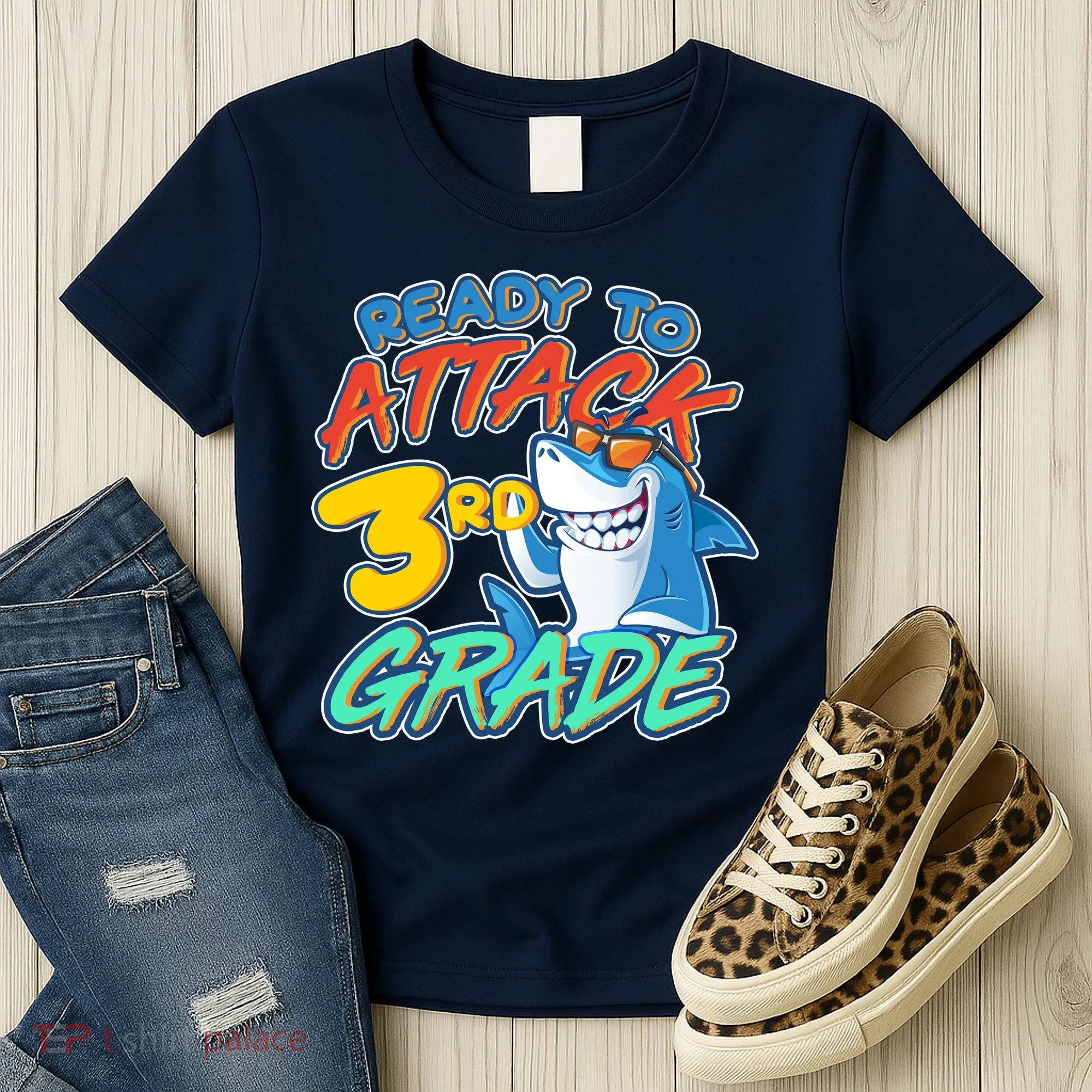 Ready To Attack 3rd Grade Shark Women's T-Shirt