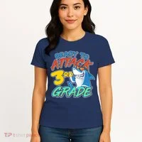 Ready To Attack 3rd Grade Shark Women's T-Shirt thumb 4