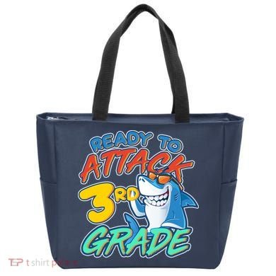Ready To Attack 3rd Grade Shark Tote Bag