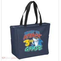 Ready To Attack 3rd Grade Shark Tote Bag thumb 2