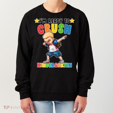 Ready To Crush Kindergarten Dabbing Boy Women's Sweatshirt