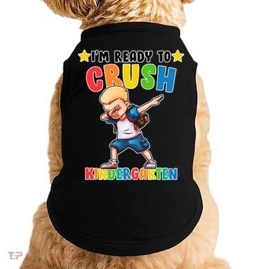 Ready To Crush Kindergarten Dabbing Boy Doggie Tank