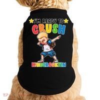 Ready To Crush Kindergarten Dabbing Boy Doggie Tank thumb 0