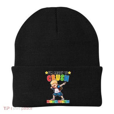 Ready To Crush Kindergarten Dabbing Boy Beanie
