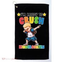 Ready To Crush Kindergarten Dabbing Boy Golf Towel thumb 0