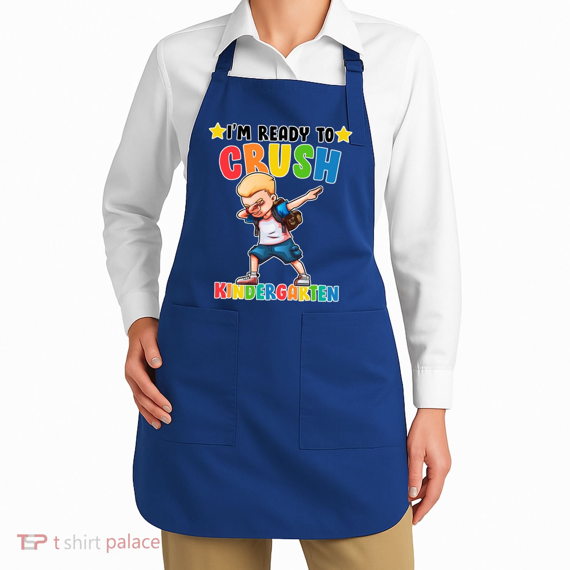 Ready To Crush Kindergarten Dabbing Boy Apron