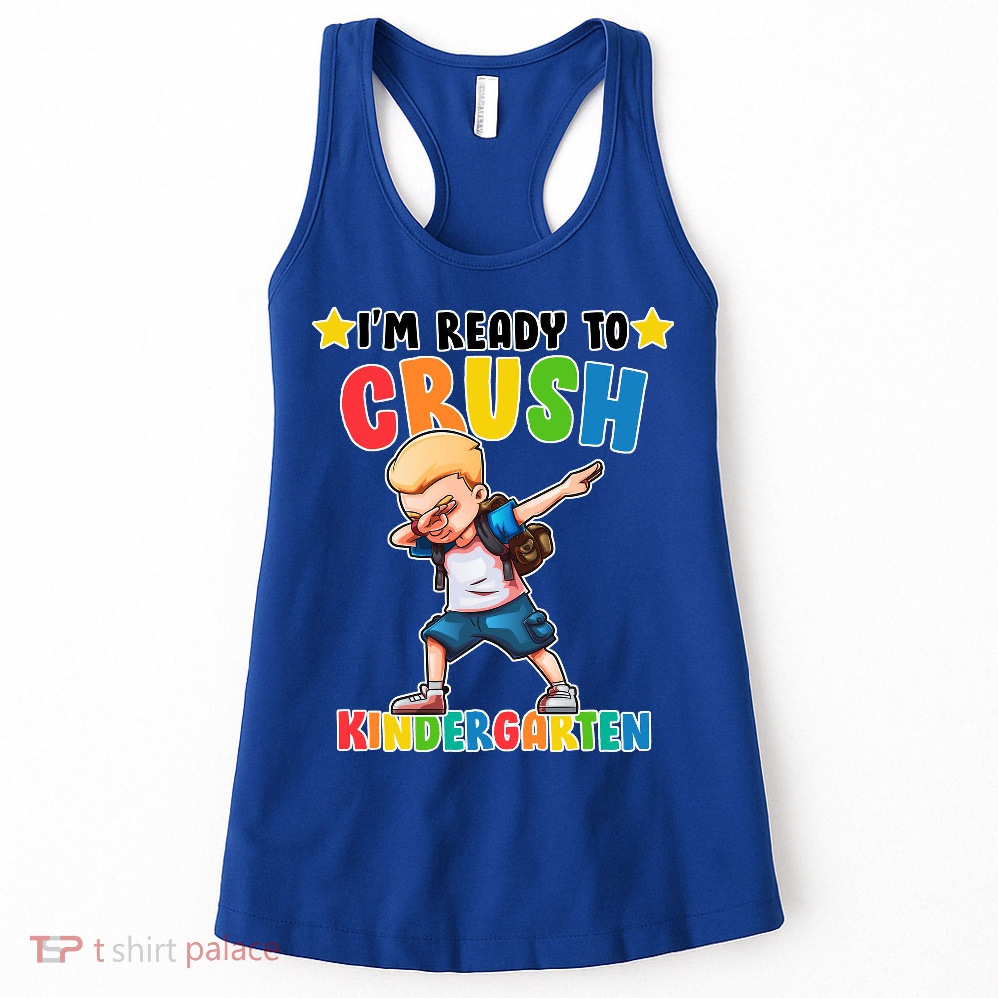 Ready To Crush Kindergarten Dabbing Boy Women's Tank Top
