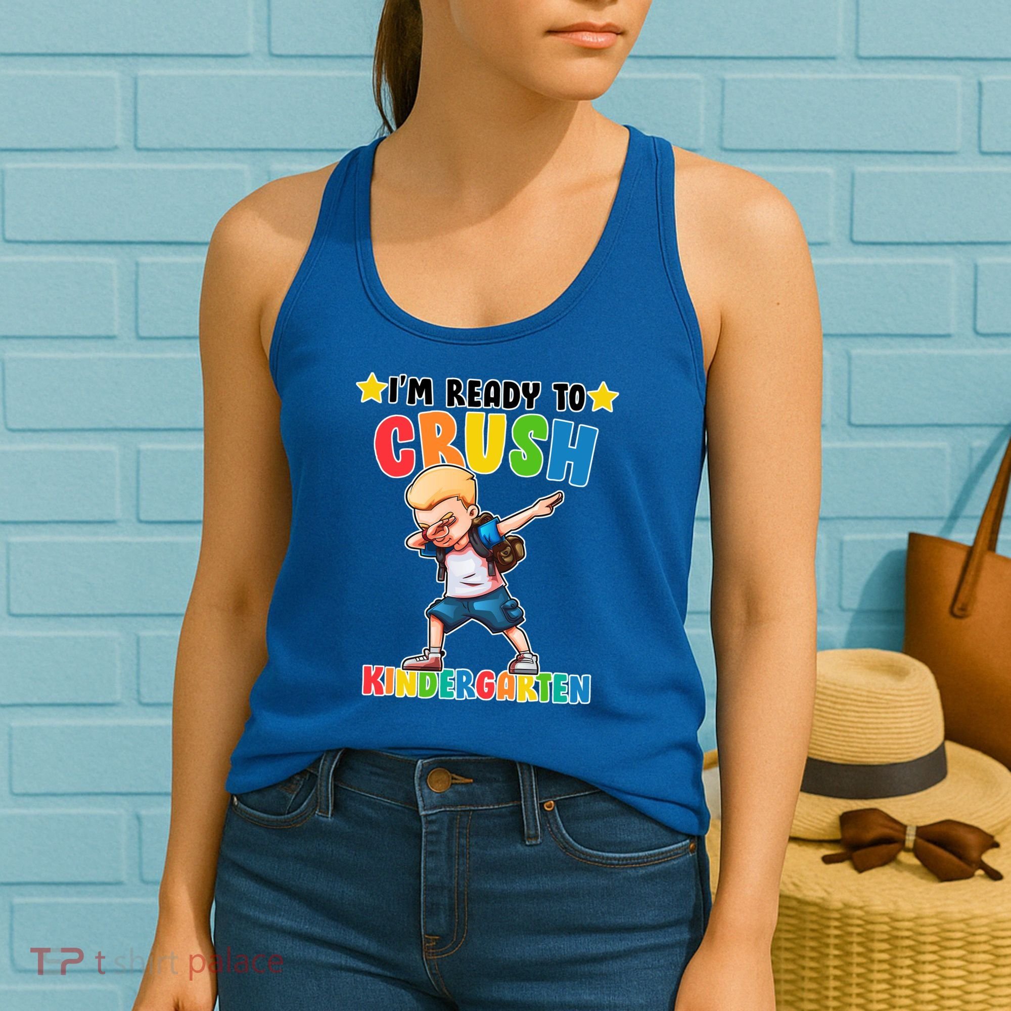 Ready To Crush Kindergarten Dabbing Boy Women's Tank Top