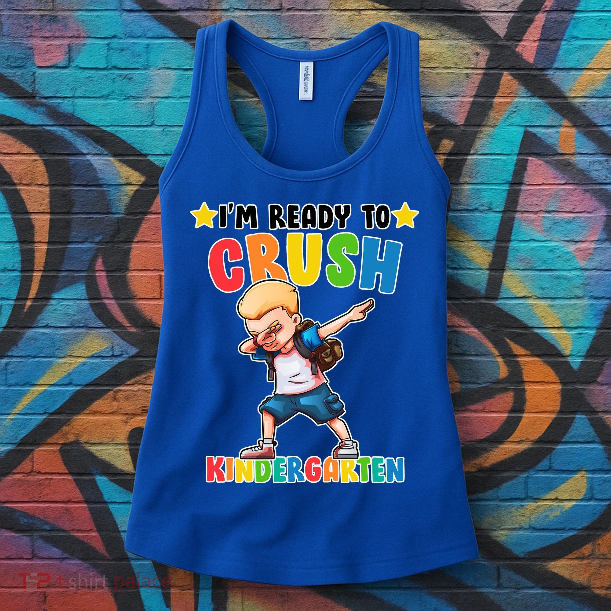 Ready To Crush Kindergarten Dabbing Boy Women's Tank Top