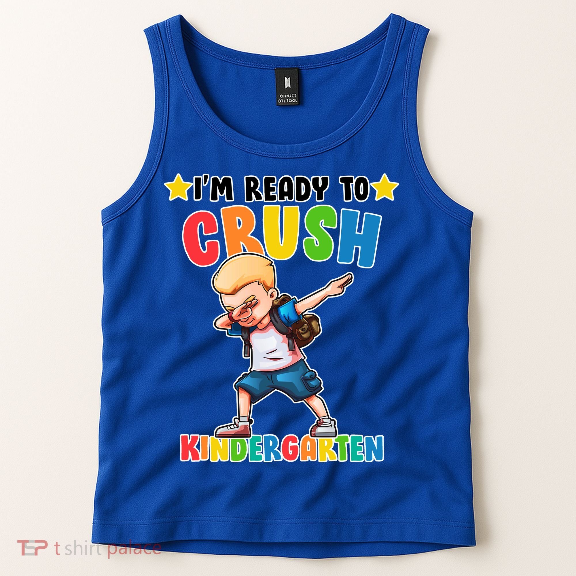 Ready To Crush Kindergarten Dabbing Boy Tank Top