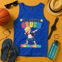 Ready To Crush Kindergarten Dabbing Boy Tank Top thumb 4