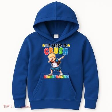 Ready To Crush Kindergarten Dabbing Boy Kids Hoodie