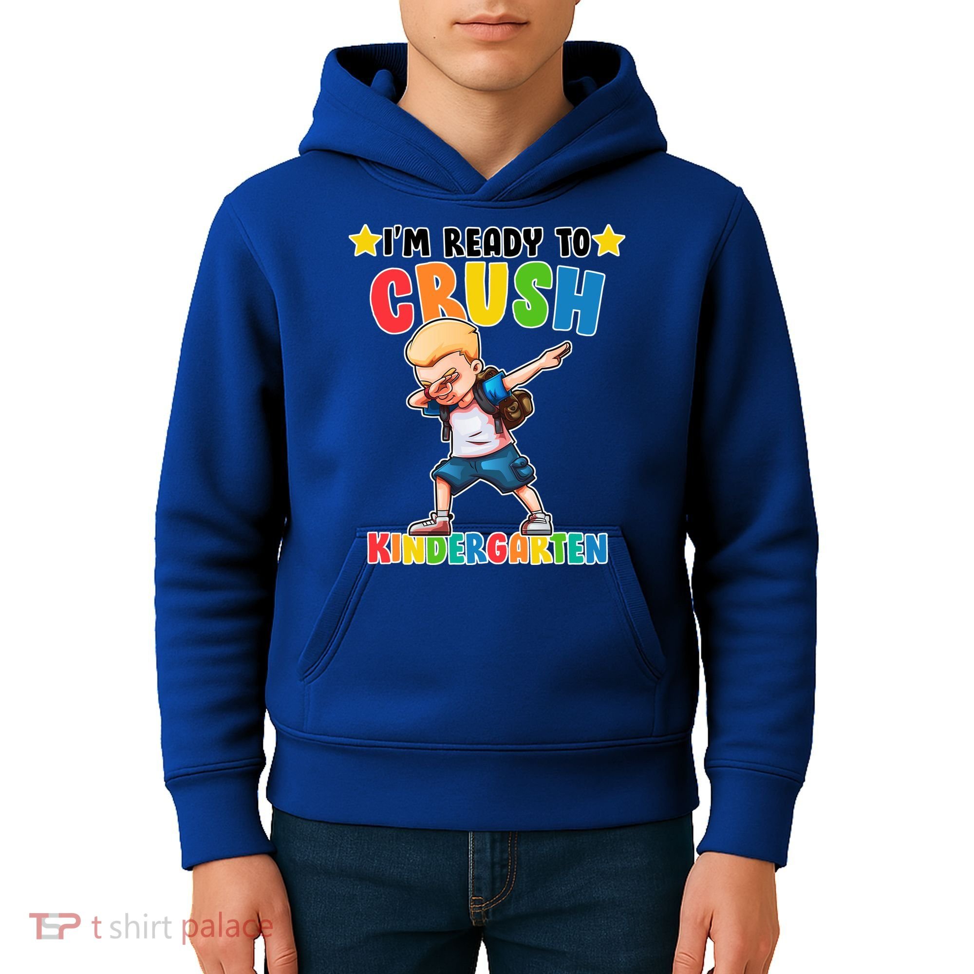 Ready To Crush Kindergarten Dabbing Boy Kids Hoodie