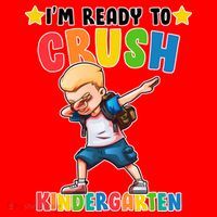 Ready To Crush Kindergarten Dabbing Boy Santa Hat thumb 1