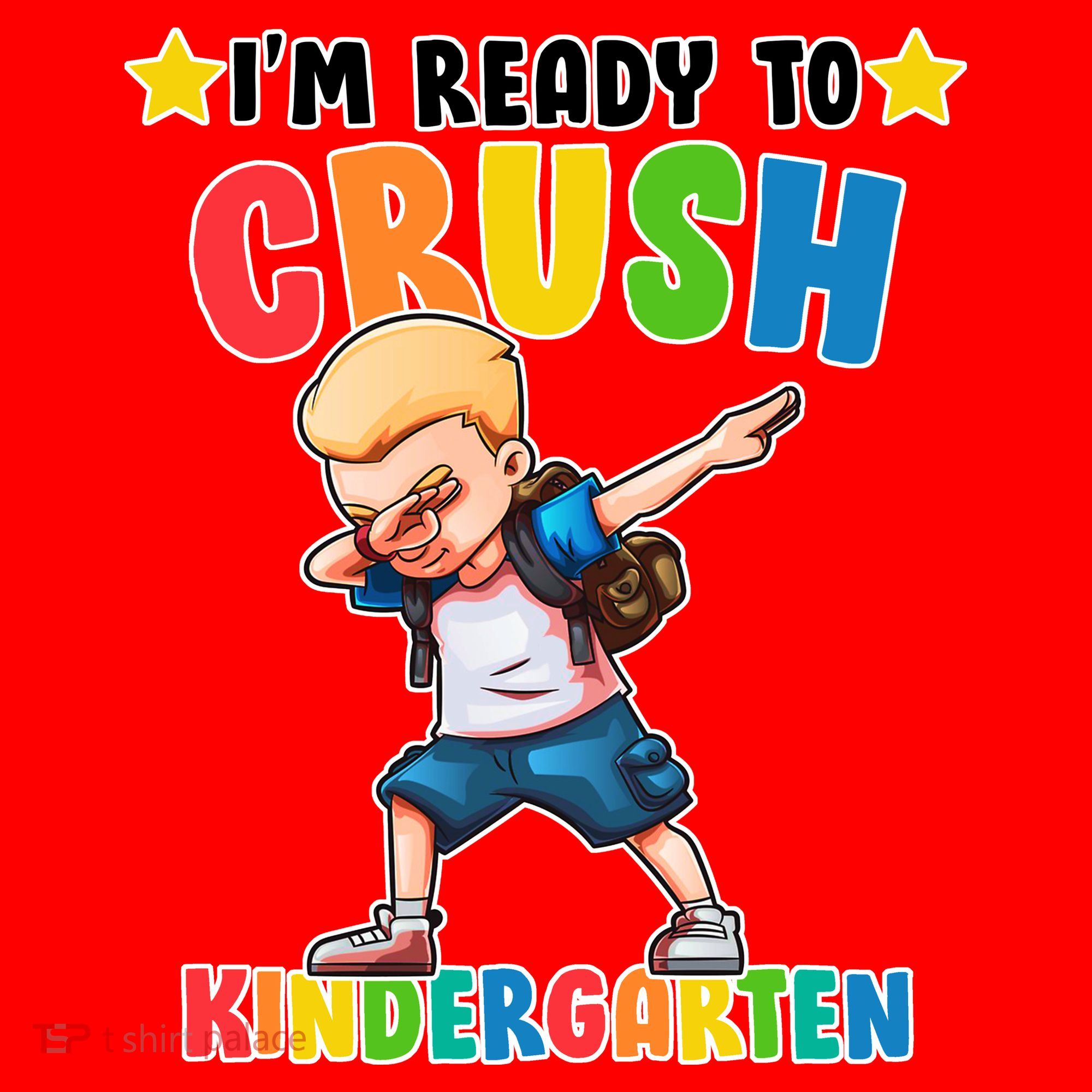 Ready To Crush Kindergarten Dabbing Boy Santa Hat