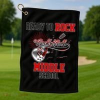 Ready To Rock Middle School Golf Towel thumb 1
