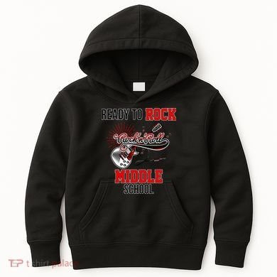 Ready To Rock Middle School Kids Hoodie