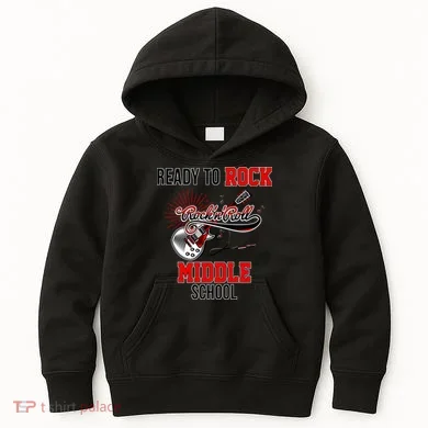 Ready To Rock Middle School Kids Hoodie